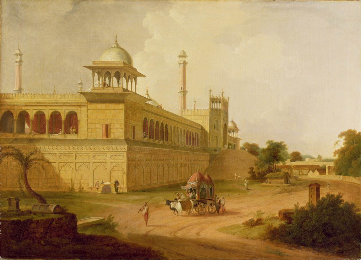 Jami Masjid, Delhi, 1811 de Rev. Edward Thomas Daniell