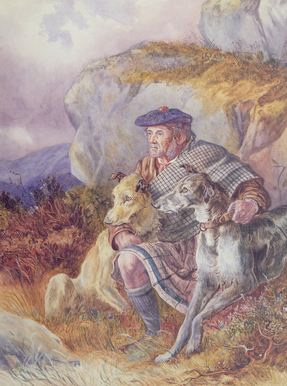 Ghillie e Deerhounds, 1874 de Richard Ansdell