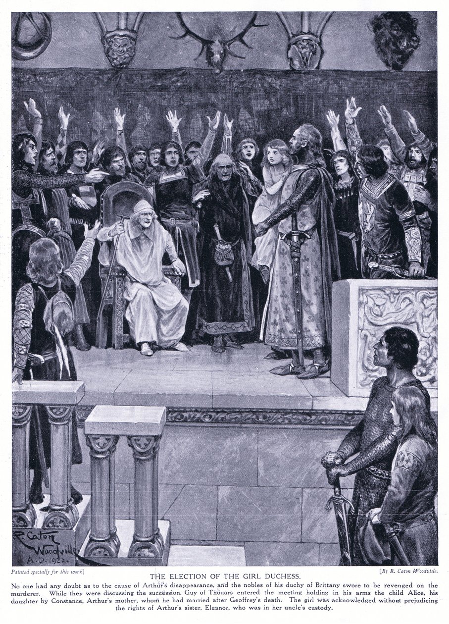 A eleição da menina Duquesa, de 1920 de Richard Caton Woodville junior