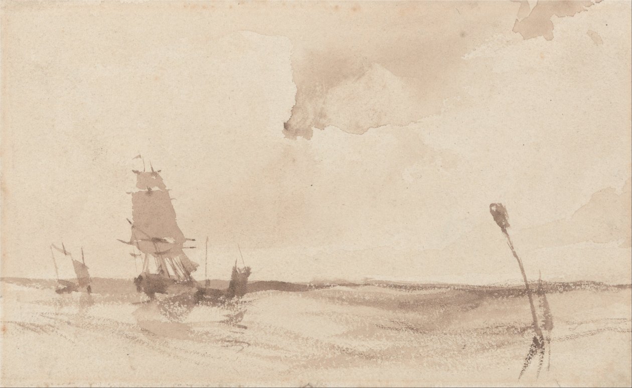 Um seascape de Richard Parkes Bonington