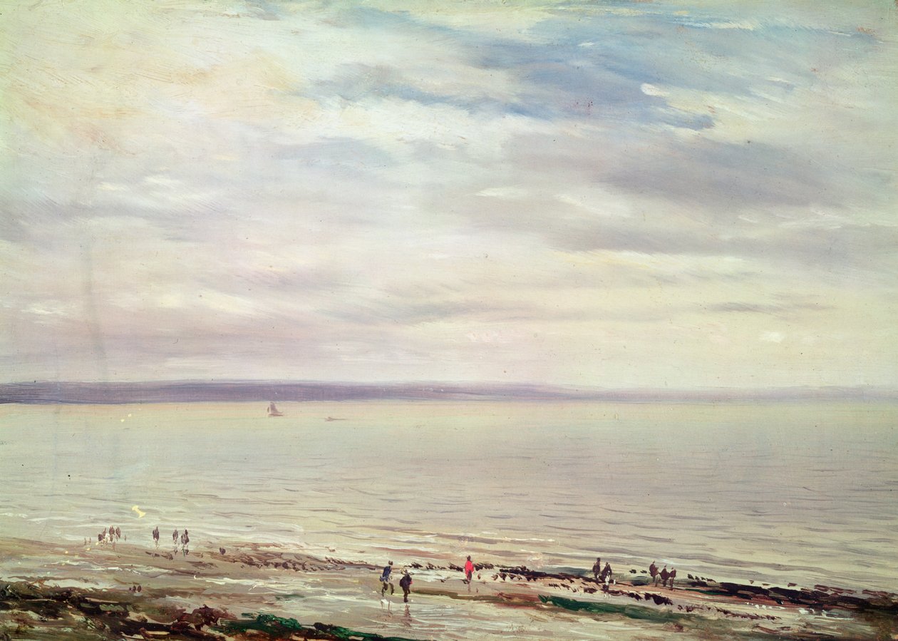 À beira-mar de Richard Parkes Bonington