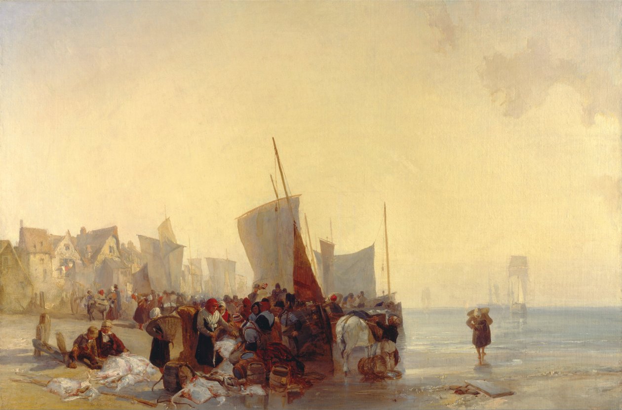 Mercado de Peixe de Richard Parkes Bonington