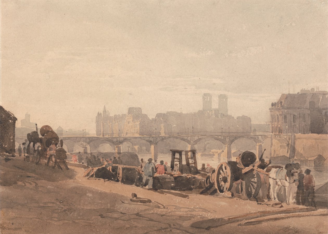 Ile from Cité de Richard Parkes Bonington