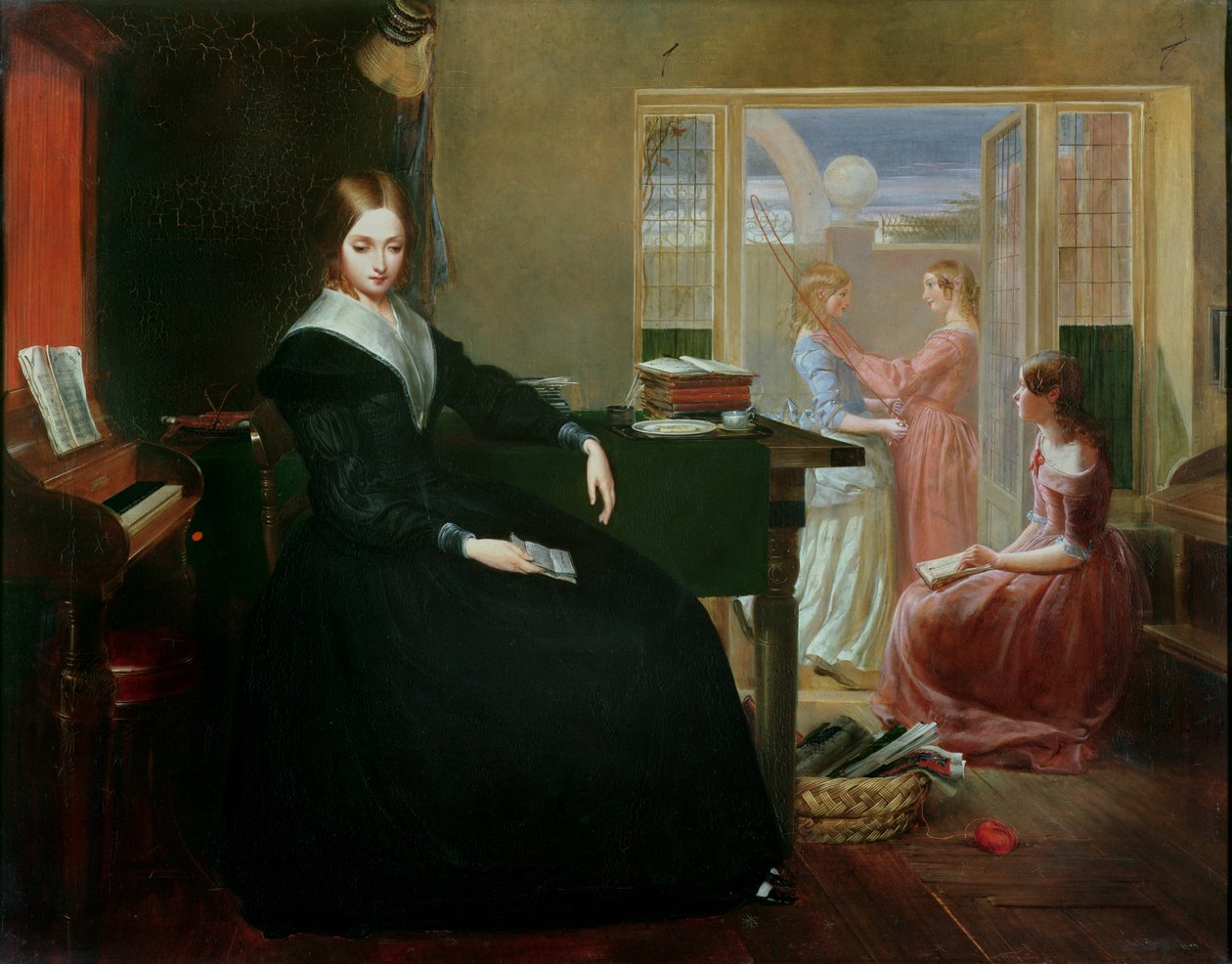 A governanta, 1844 de Richard Redgrave