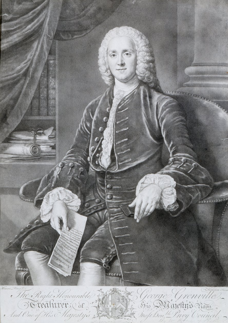 George Grenville (1712-70) (lito) de Richard Houston