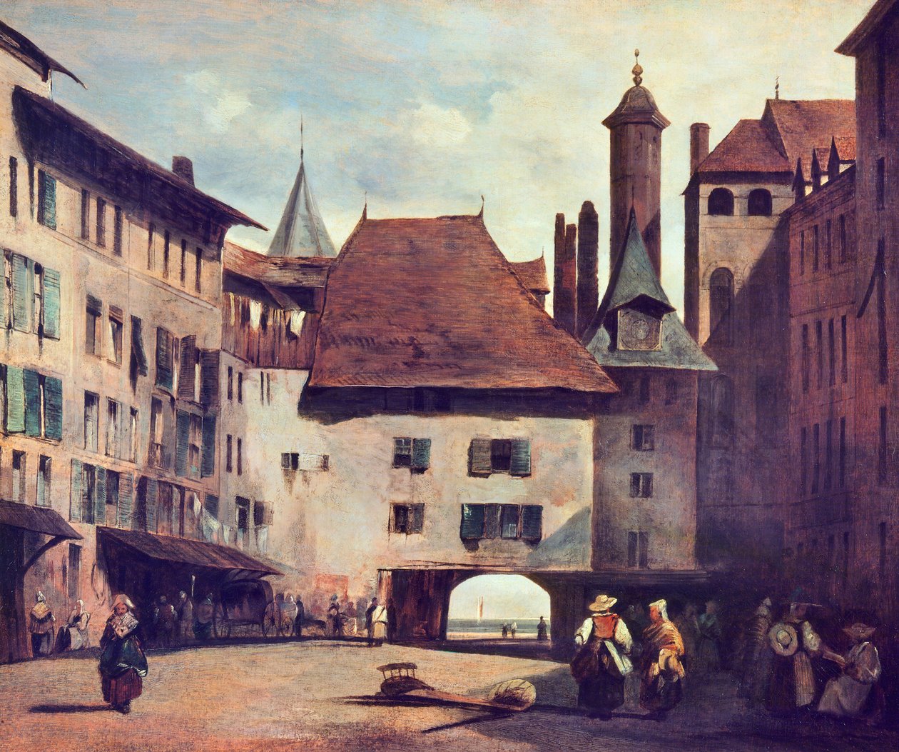 Place du Molard, c.1830 de Richard Parkes Bonington