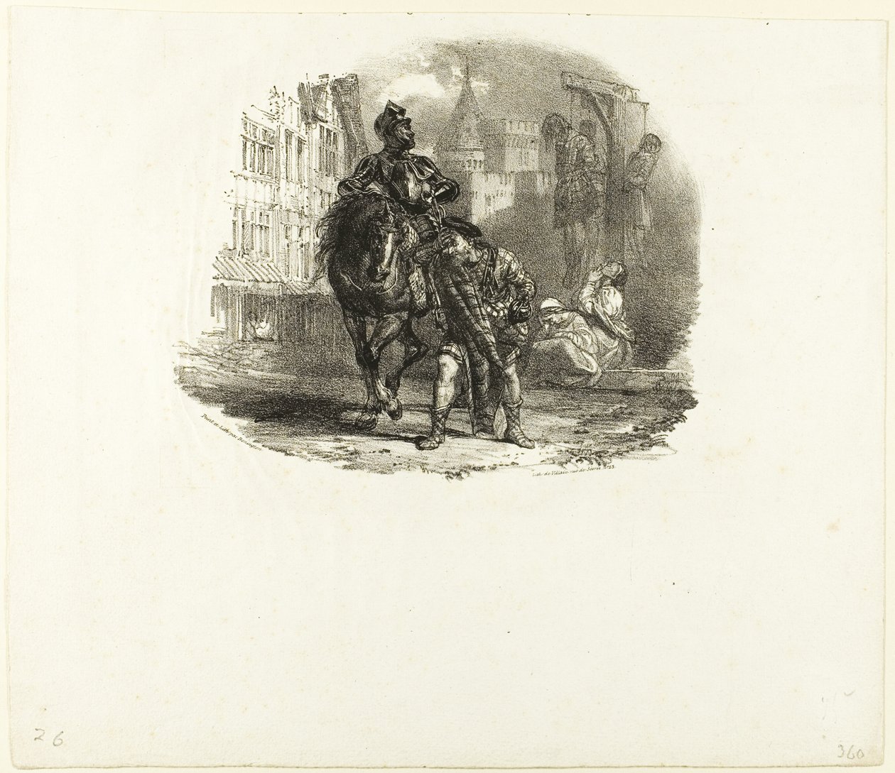 O enforcado de Richard Parkes Bonington