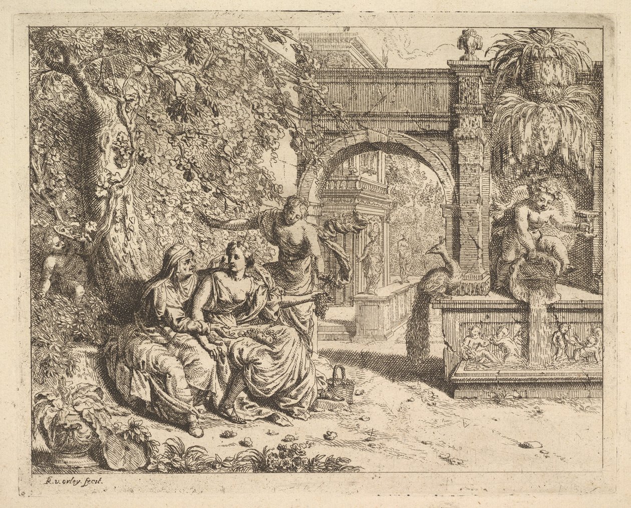Vertumnus e Pomona. de Richard van Orley