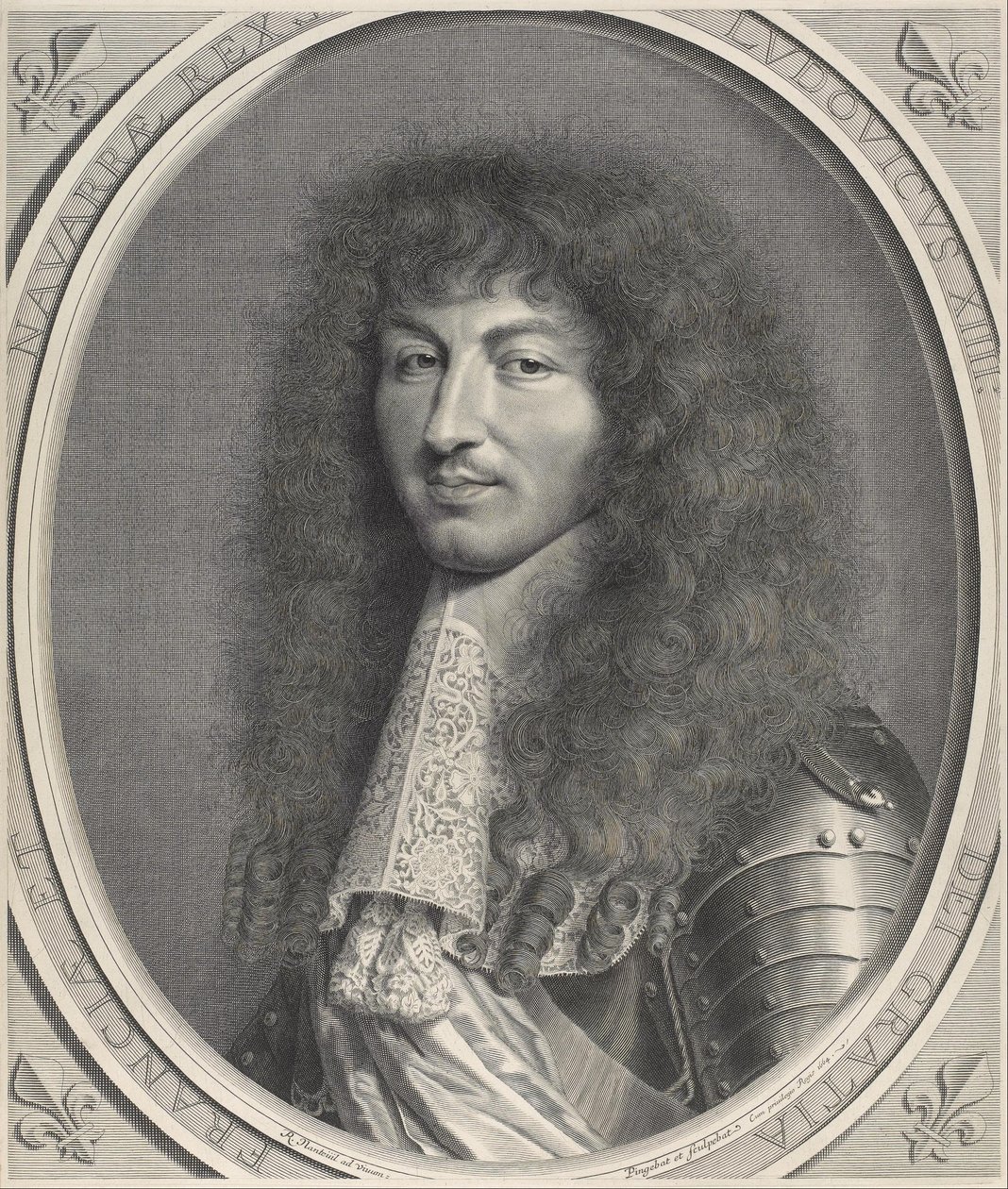 Retrato de Louis XIV de Robert Nanteuil