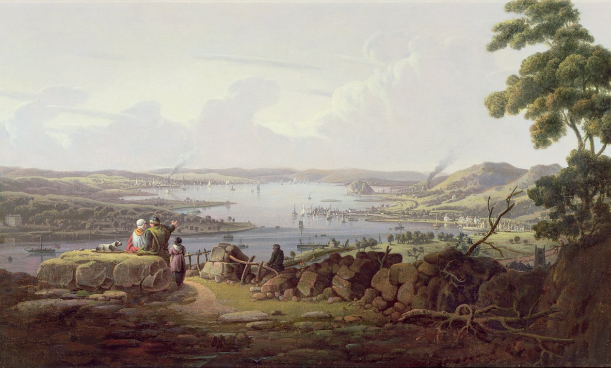 Vista, de, greenock, escócia de Robert Salmon