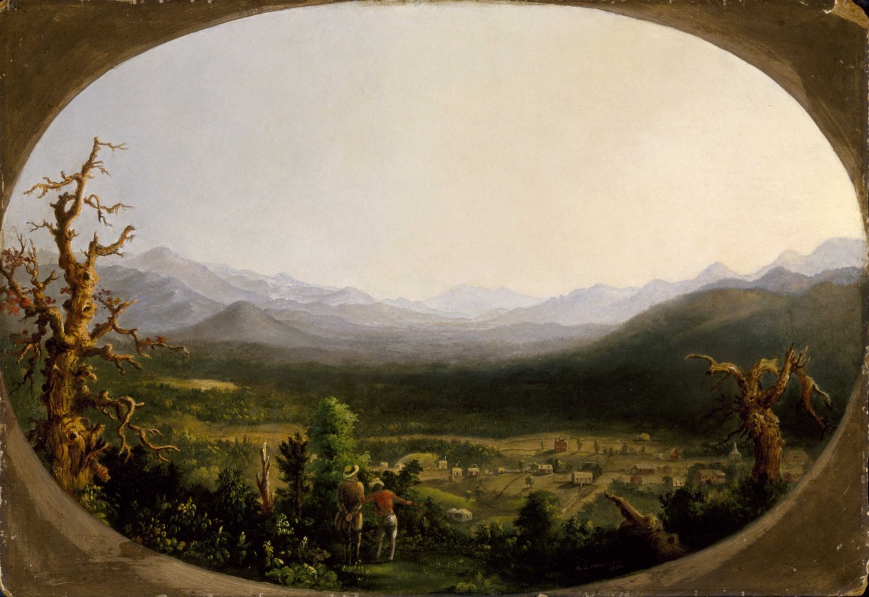Um, vista, de, asheville, carolina norte de Robert Scott Duncanson