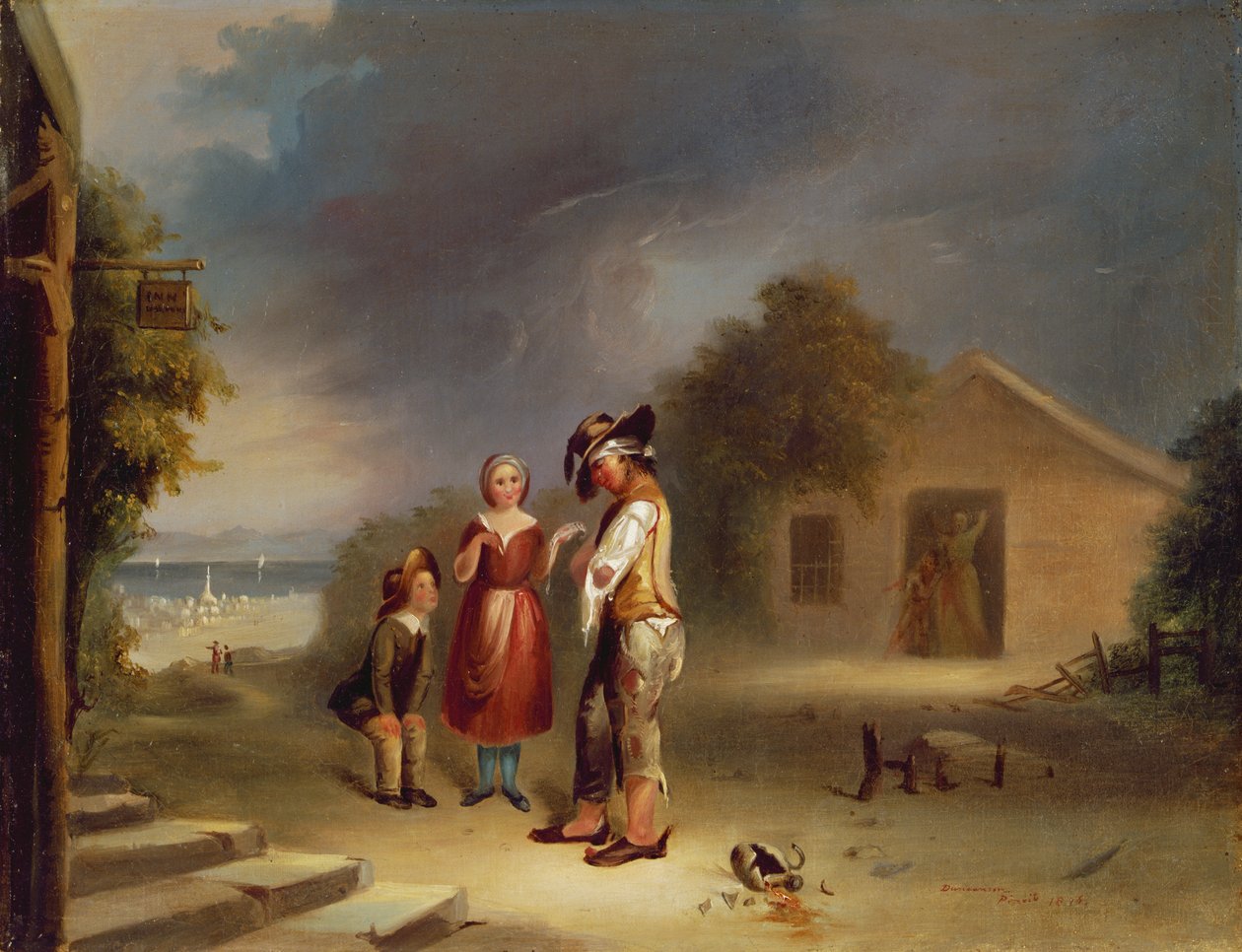 A situação dos bêbados, 1845 de Robert Scott Duncanson
