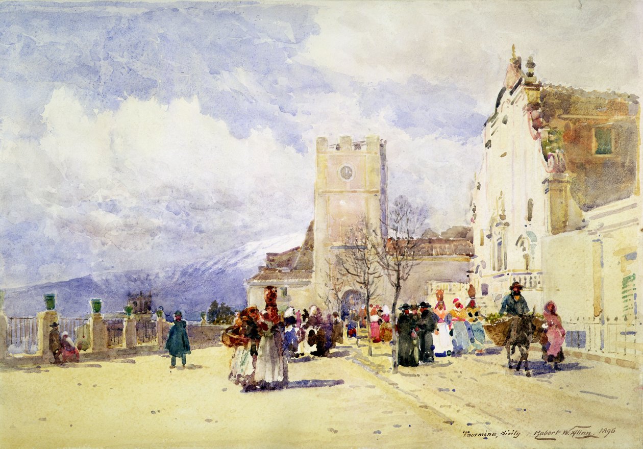 Taormina, Sicília, 1896 de Robert Weir Allan