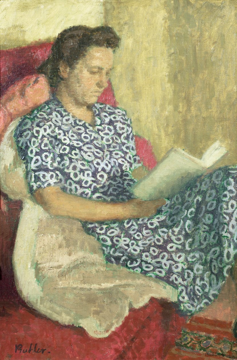 Retrato de uma mulher a ler de Robert Buhler