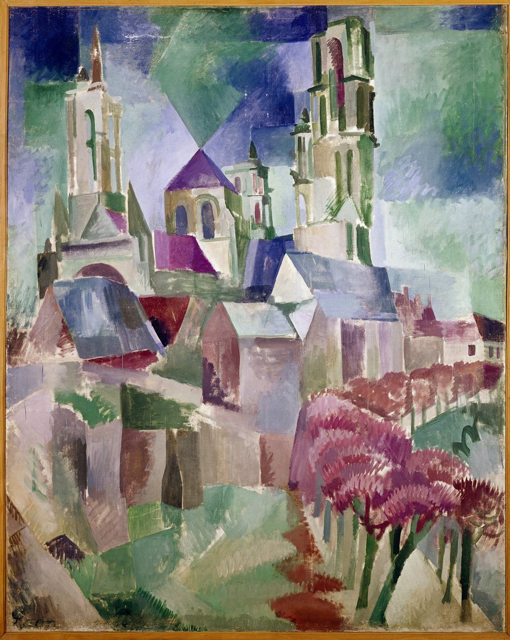 Torres de Laon (óleo sobre tela de Robert Delaunay