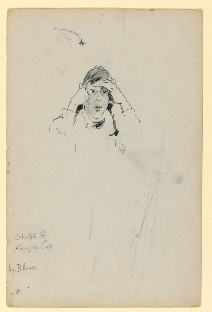 Esboço de Kenyon Cox de Robert Frederick Blum
