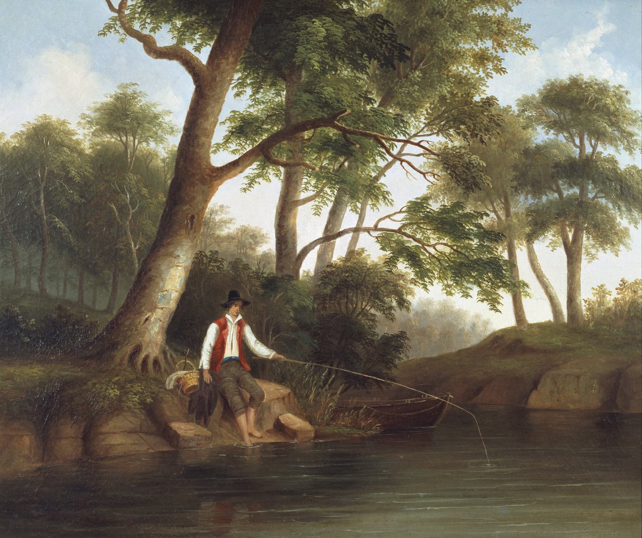 Pesca ao homem de Robert Seldon Duncanson
