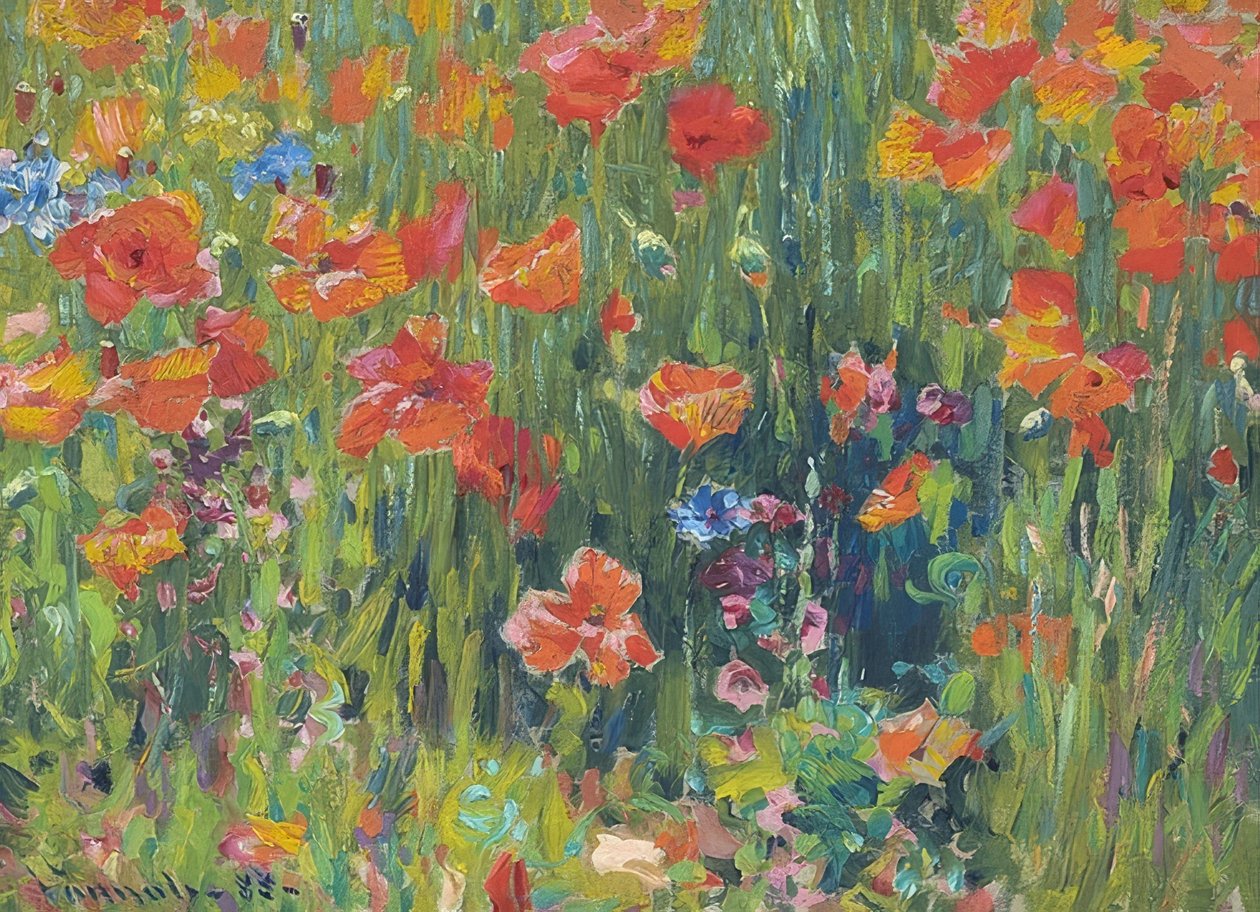 Papoilas. 1888 de Robert William Vonnoh