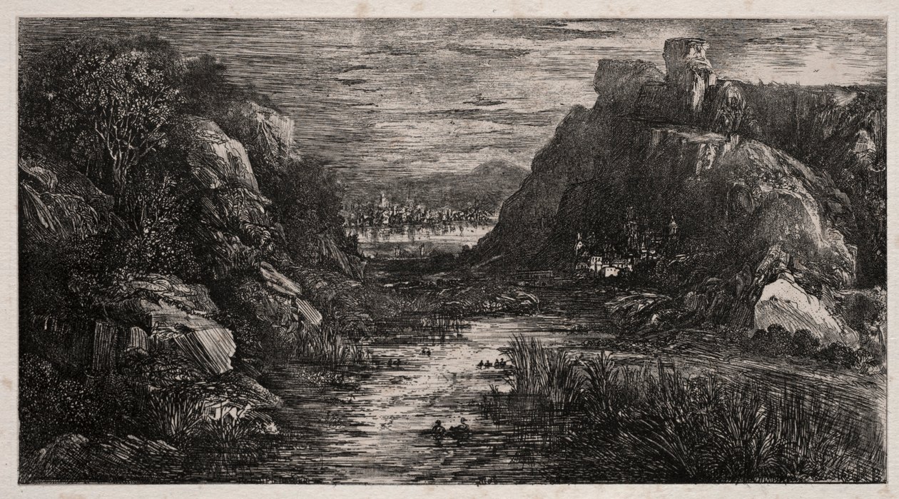 A cidade distante, 1868. de Rodolphe Bresdin