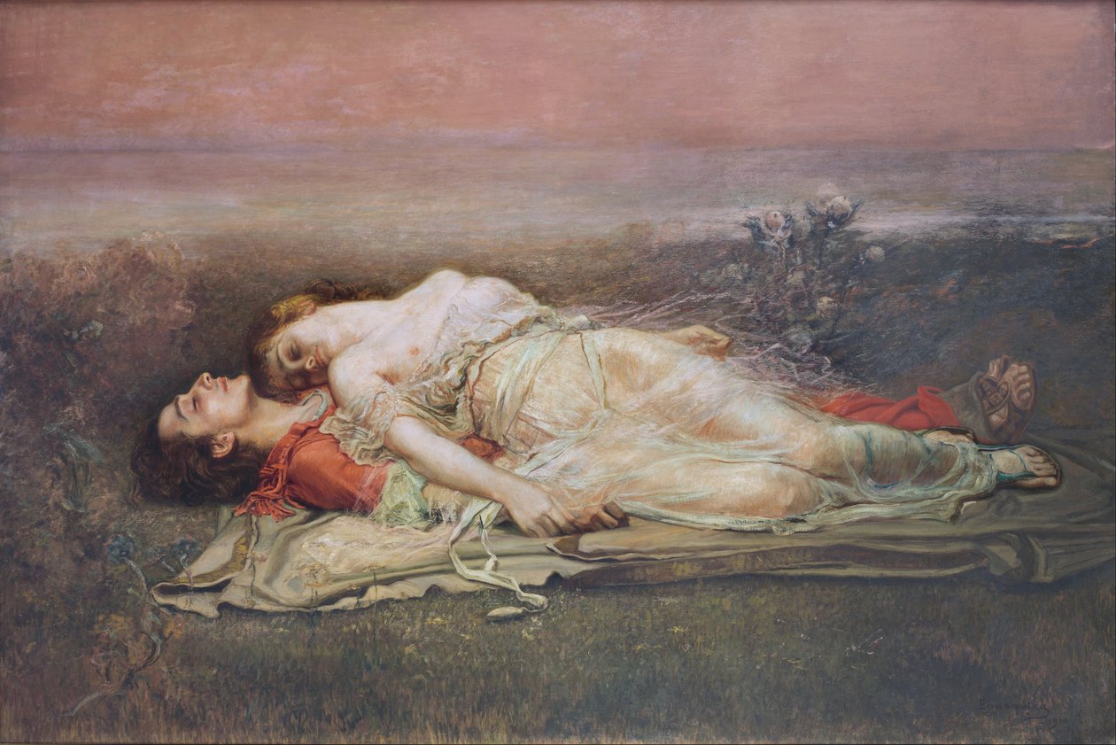 Tristan e Isolt (morte) de Rogelio de Egusquiza