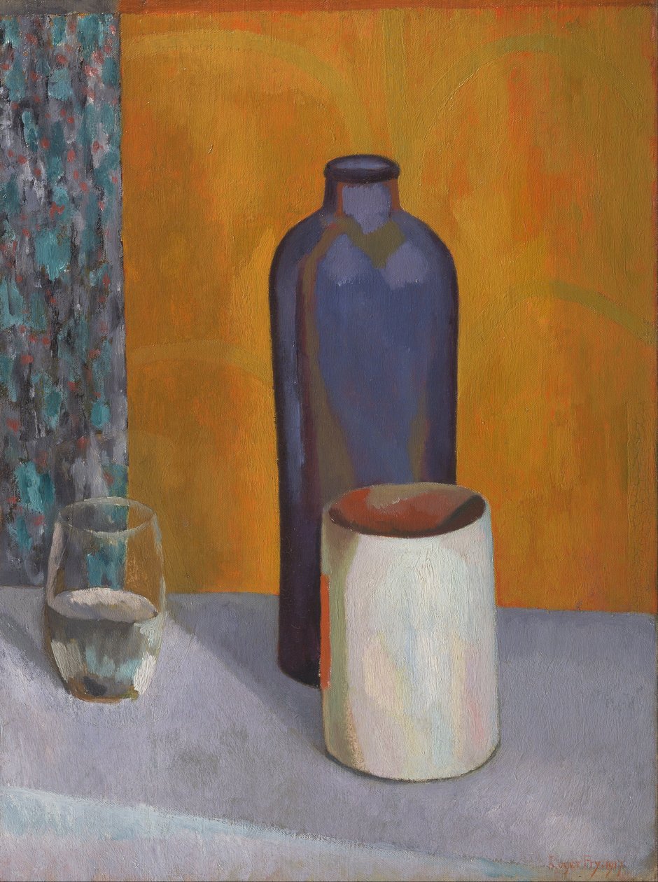 Ainda-vida com garrafa azul de Roger Eliot Fry