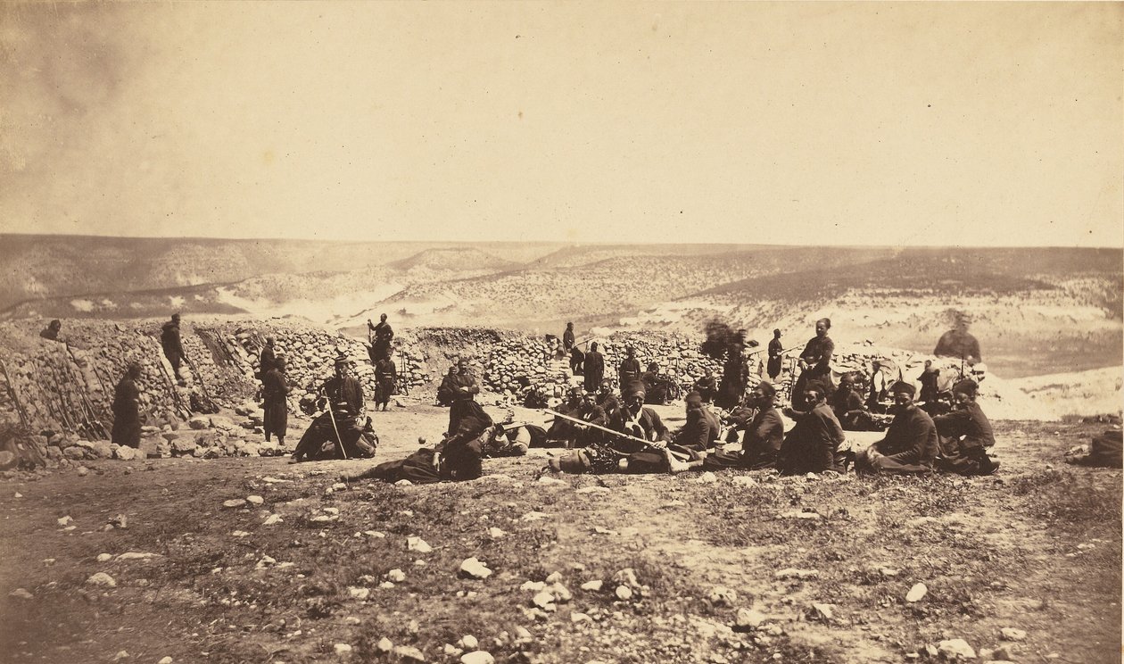 O reduto francês em Inkermann de Roger Fenton