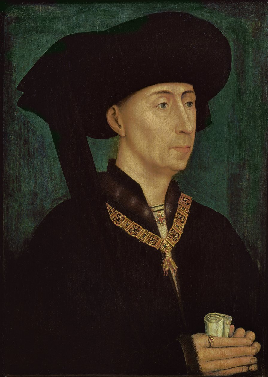 Filipe III (1396-1467) o Bom Duque de Borgonha, c.1445 de Rogier van der Weyden