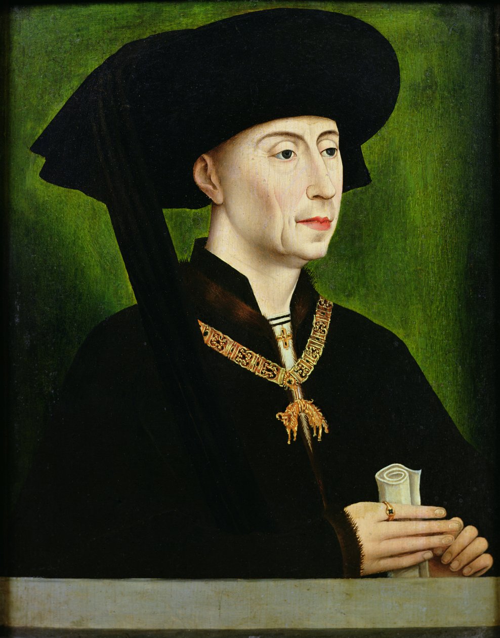 Retrato de Filipe o Bom (1396-1467) Duque de Borgonha de Rogier van der Weyden