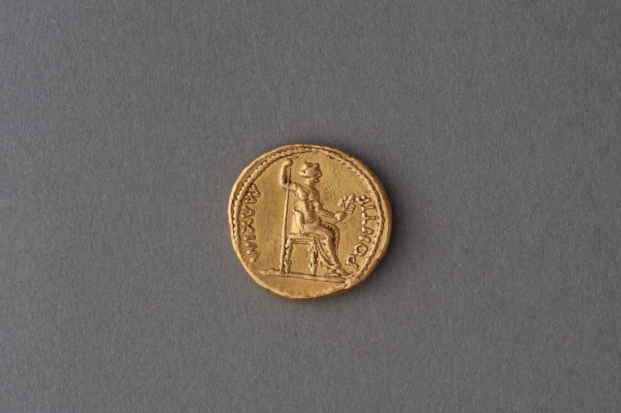 Áureo de Tibério (ouro) de Roman