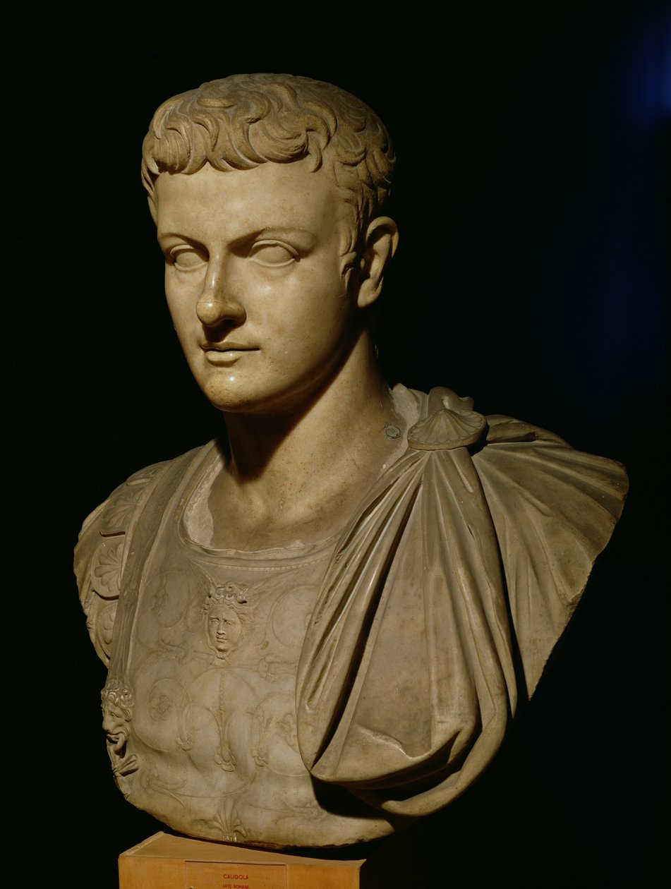 Busto de Calígula (12-41 dC) de Roman