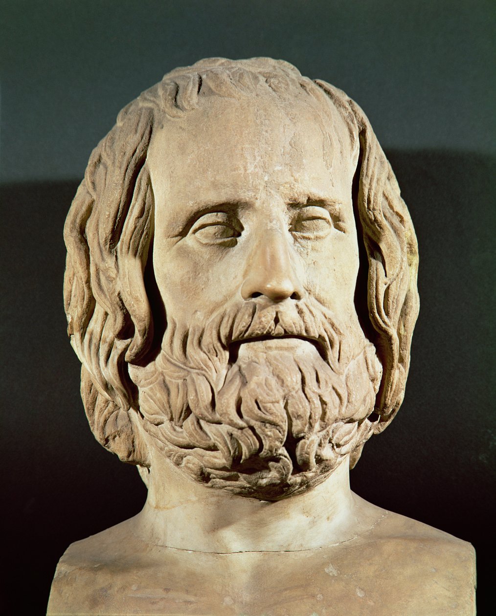 Busto de Eurípides (c.480-406 aC) de Roman