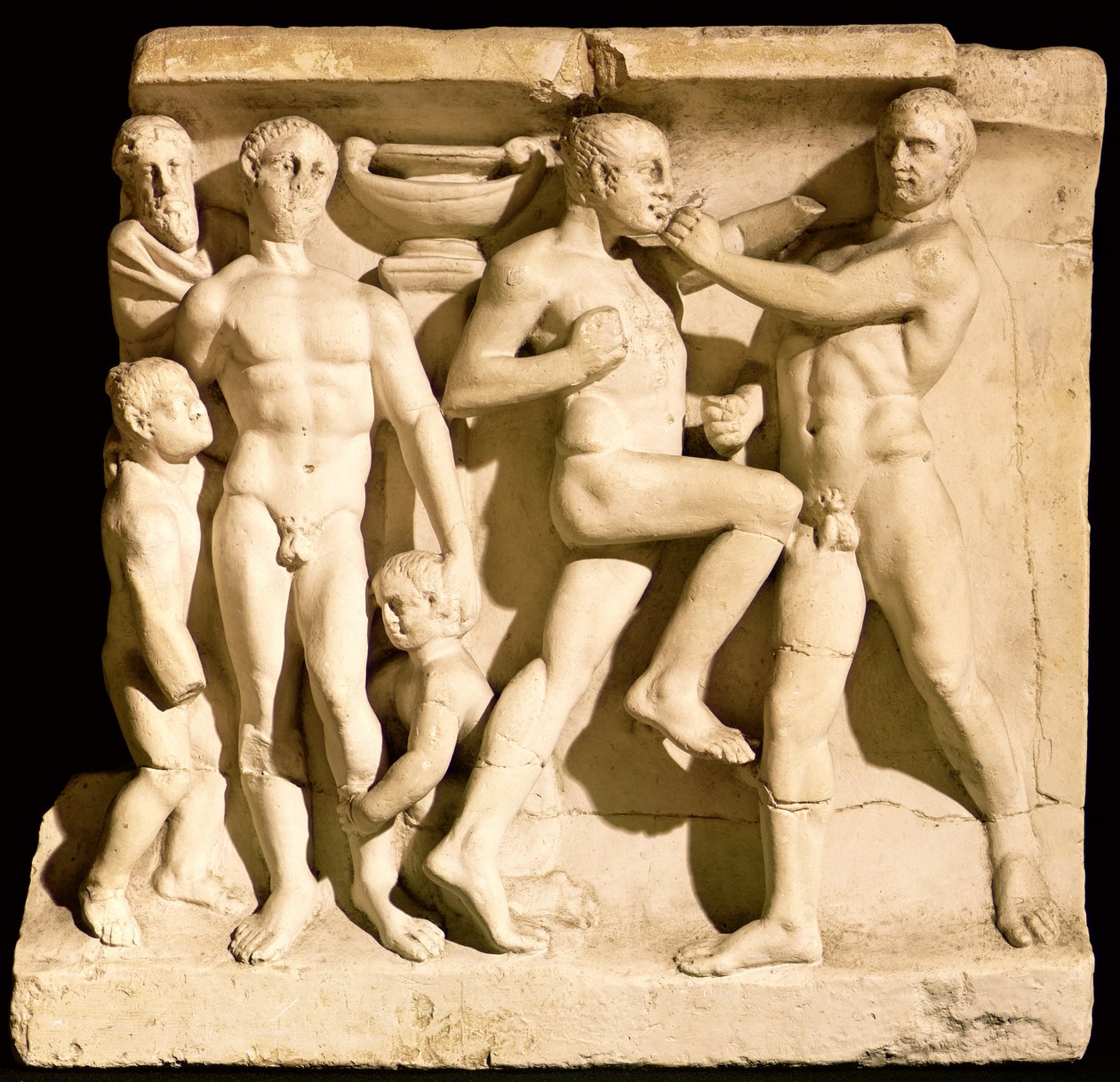Relevo, descrevendo, wrestlers de Roman