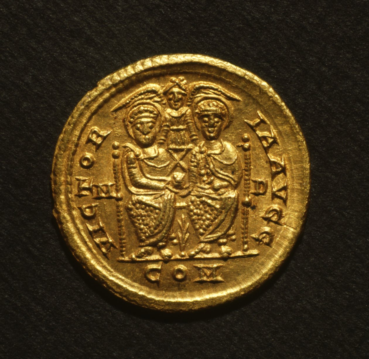 Solidus de Eugenius, 392-94 (ouro) de Roman