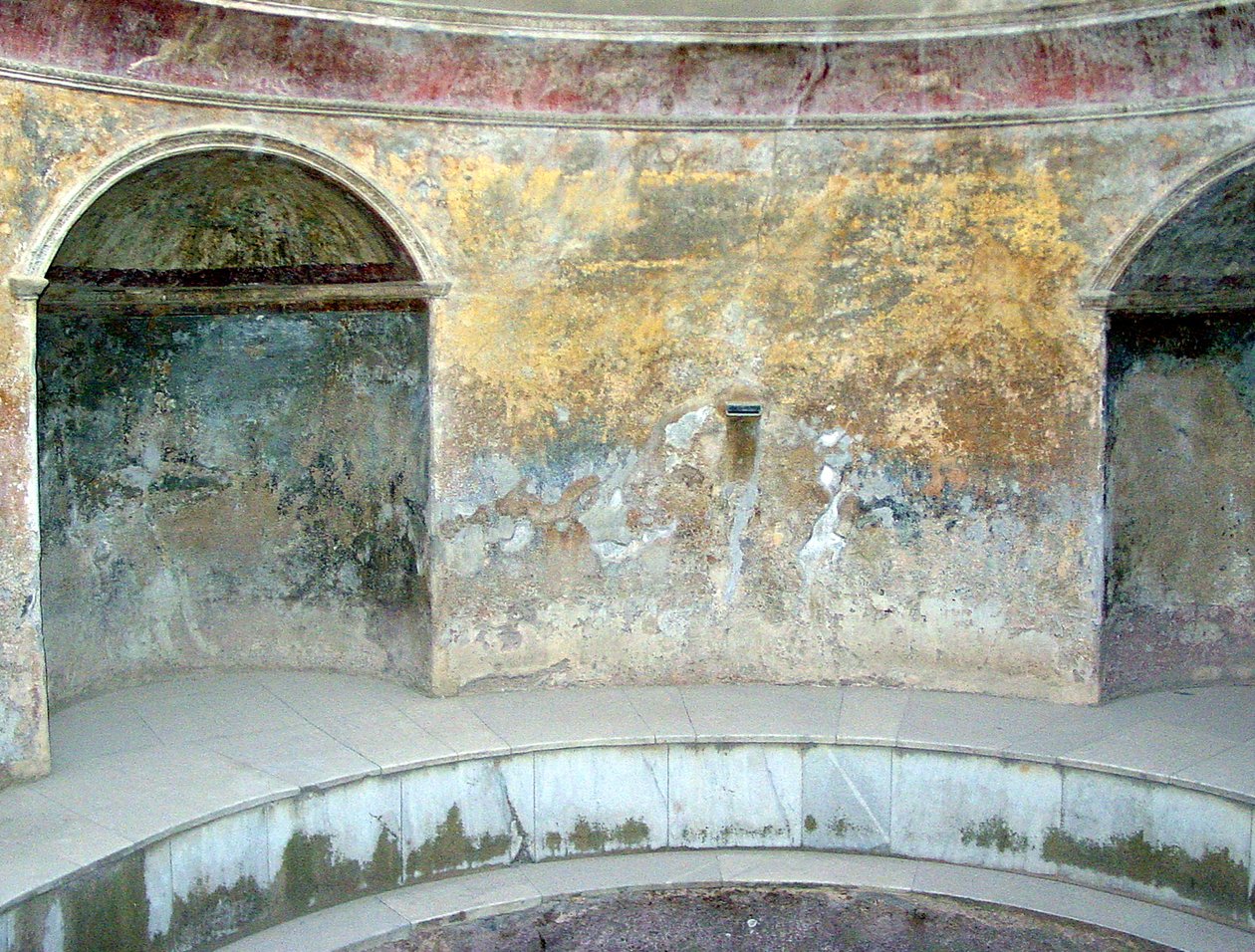 O frigidarium do fórum thermae de Roman