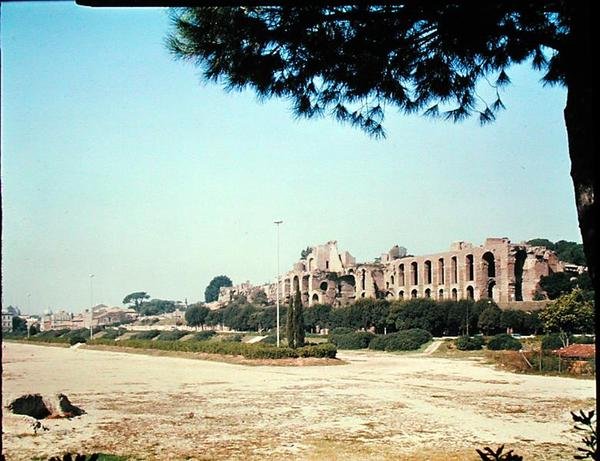 Vista do Circus Maximus de Roman Roman