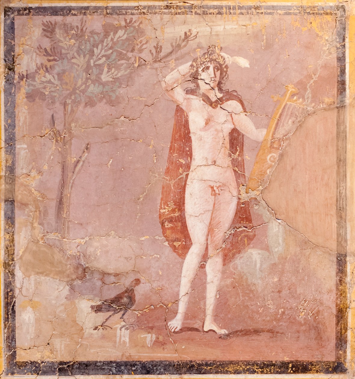 Hermaphroditus, fragmento (fresco) de Roman