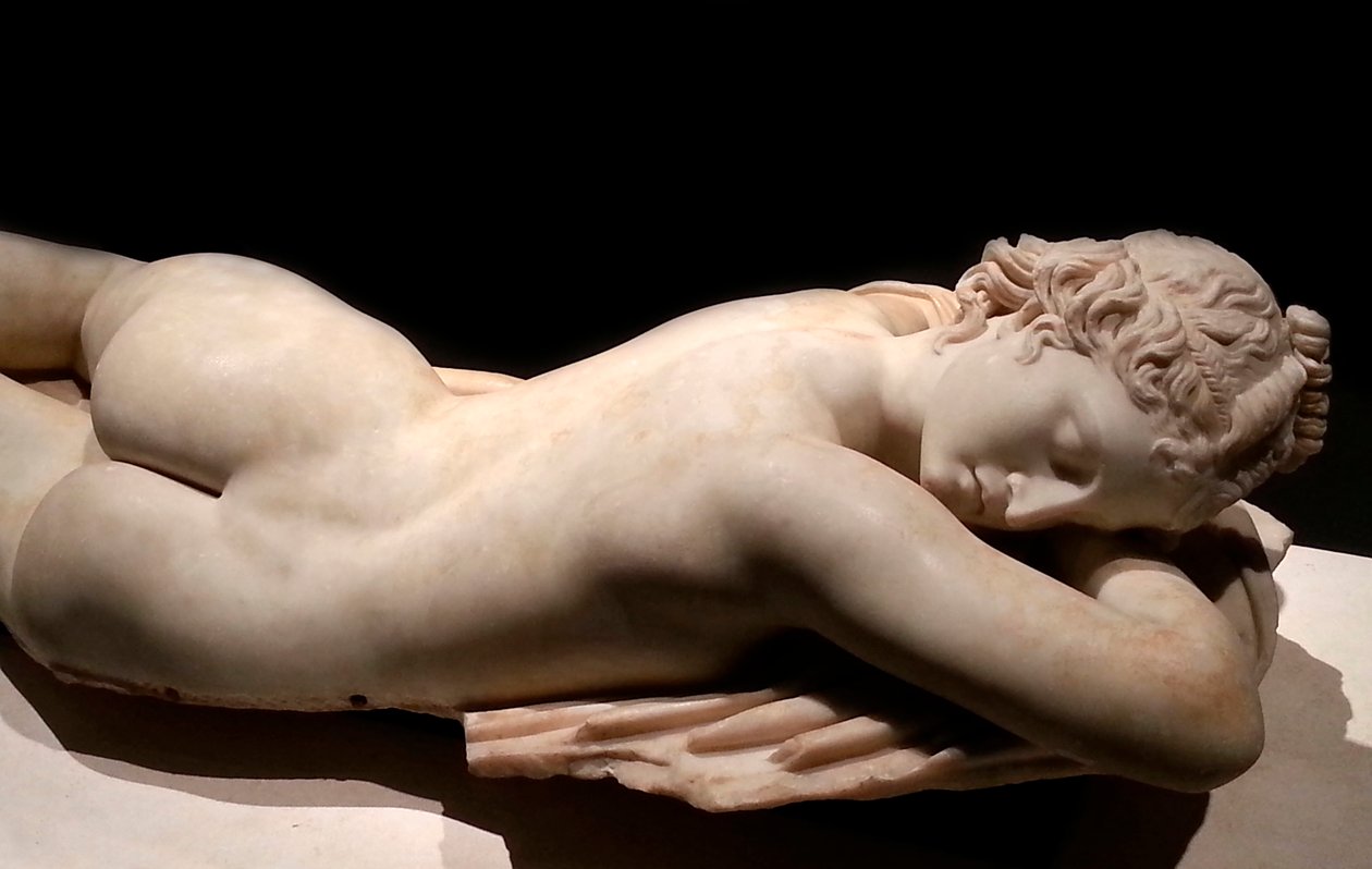 Hermafrodita adormecida: arte romana, século I aC | Roman