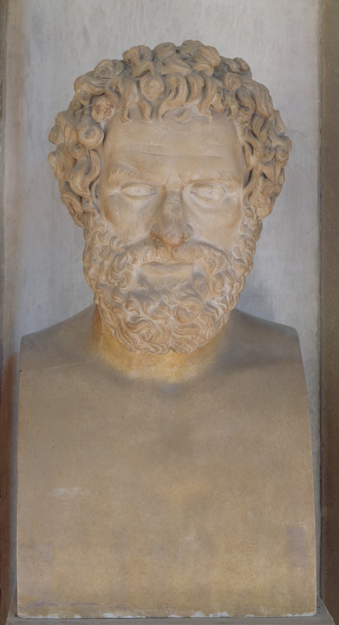 Busto de Sófocles (mármore) de Roman Roman
