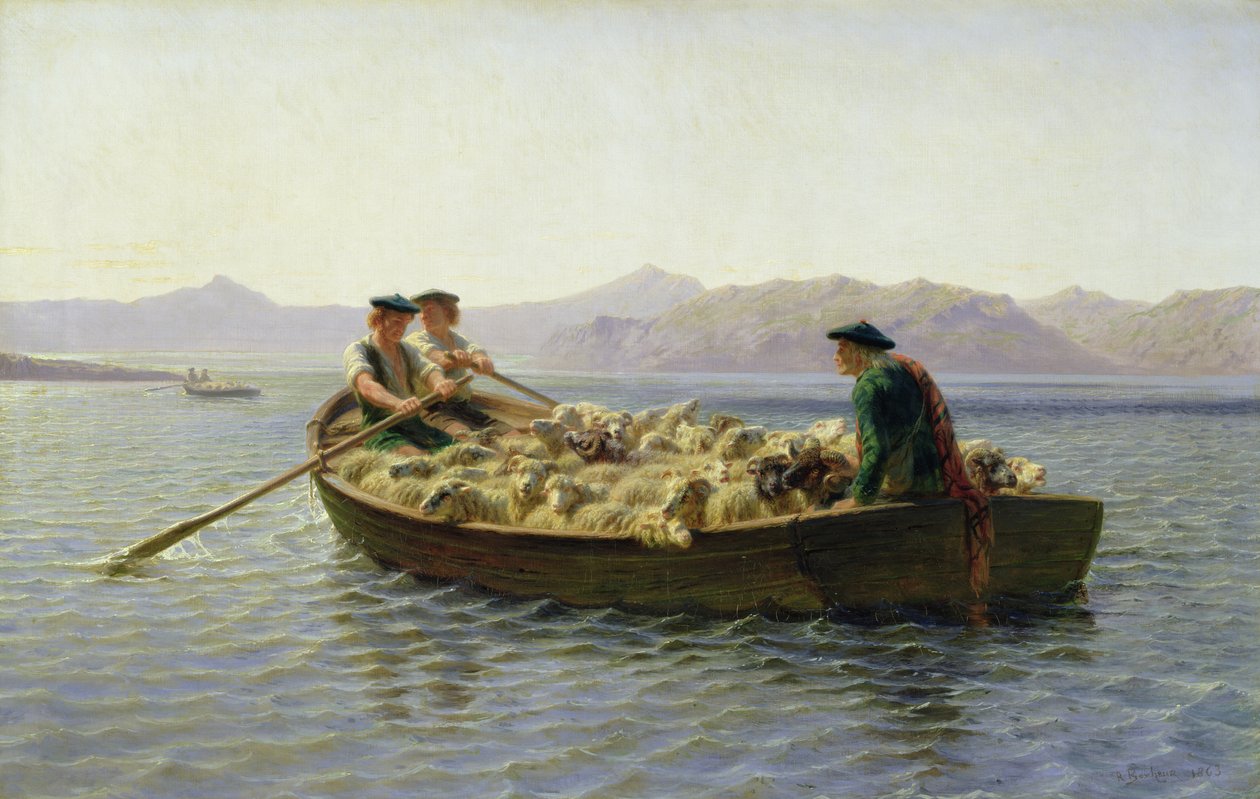 Barco a remo, 1863 de Rosa Bonheur