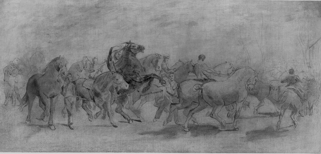 Estudo para a Feira do Cavalo de Rosa Bonheur