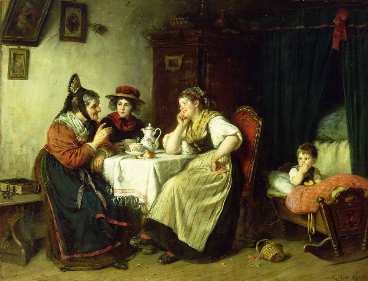 As fofocas, 1887 de Rudolf Epp