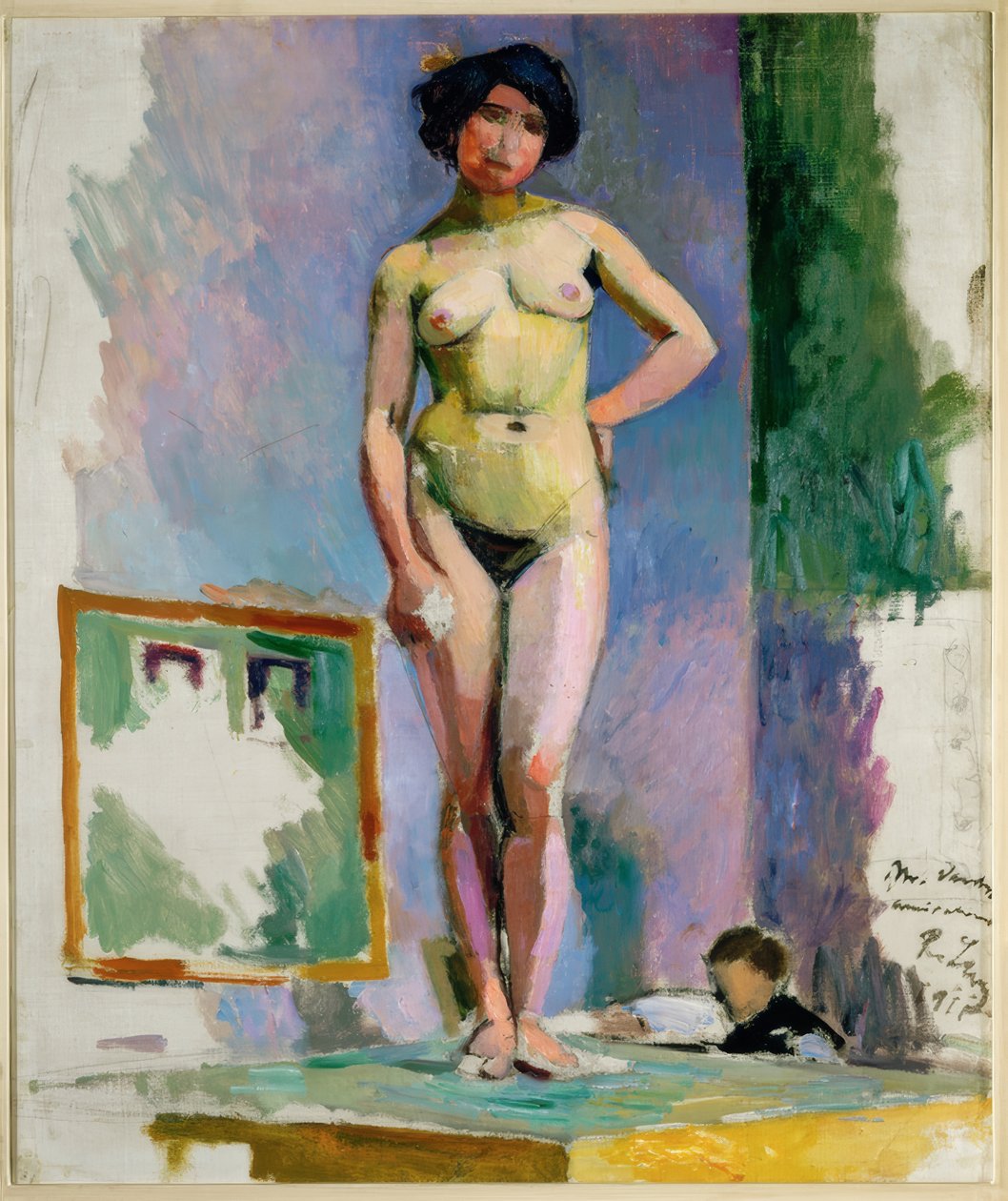 Pé nu feminino em uma mesa de Rudolf Levy