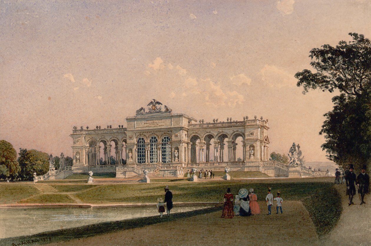 A Gloriette em Schönbrunn de Rudolf von Alt