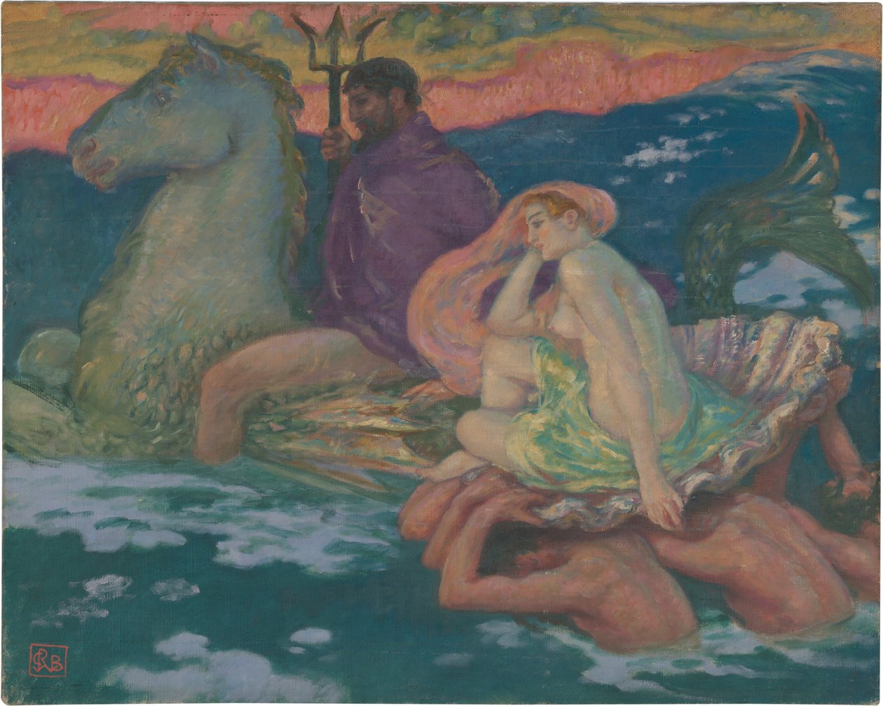 Poseidon e Amphitrite de Rupert Bunny