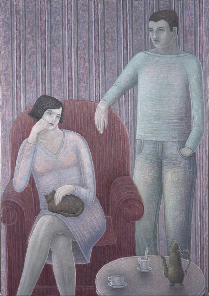 Casal com gato, 2008 de Ruth Addinall