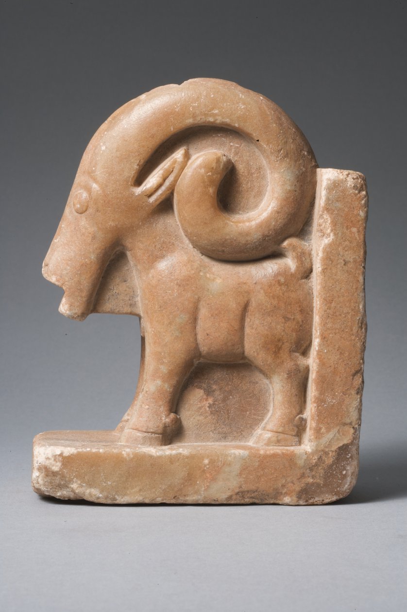 Escultura Ibex (calcário) de Sabaean