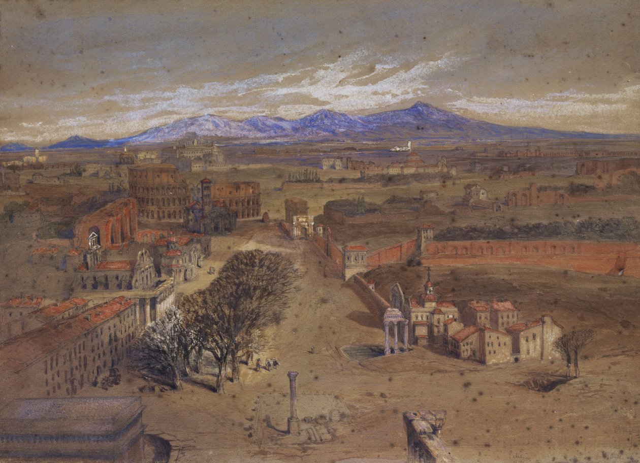 Vista do Fórum de Roma. de Sabatini