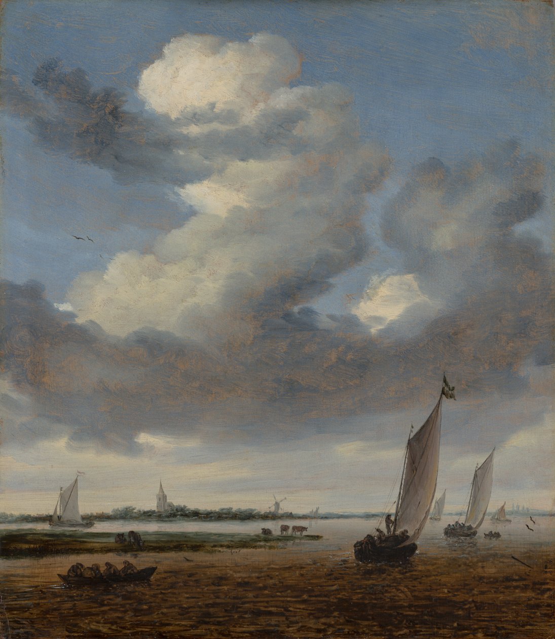 Vista de Beverwijk do Wijkermeer, 1661 de Salomon van Ruisdael or Ruysdael