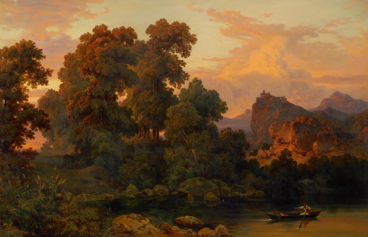 Paisagem italiana de Salomon Corrodi