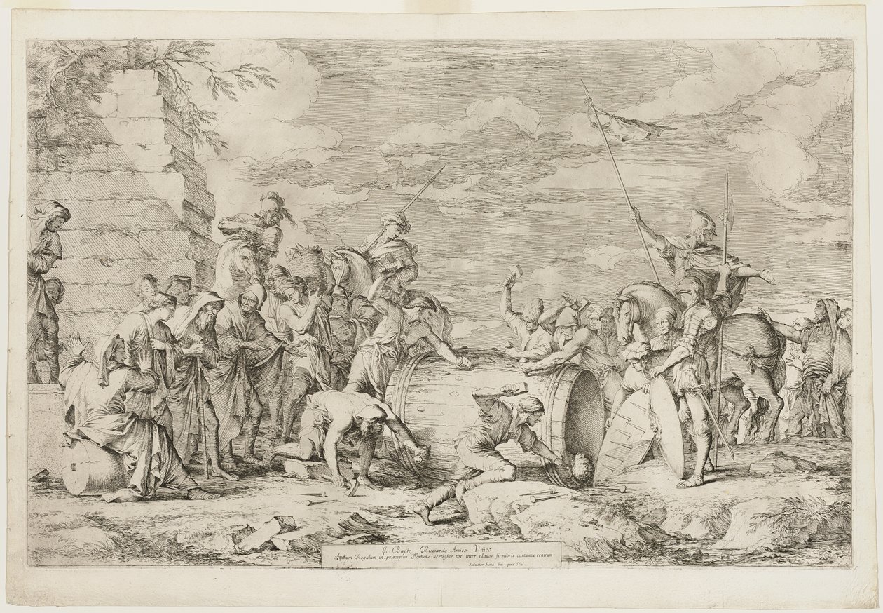 Morte de Atílio Régulo de Salvator Rosa